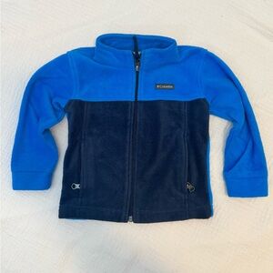 Columbia Blue and Navy Fleece Jacket Toddler 3T